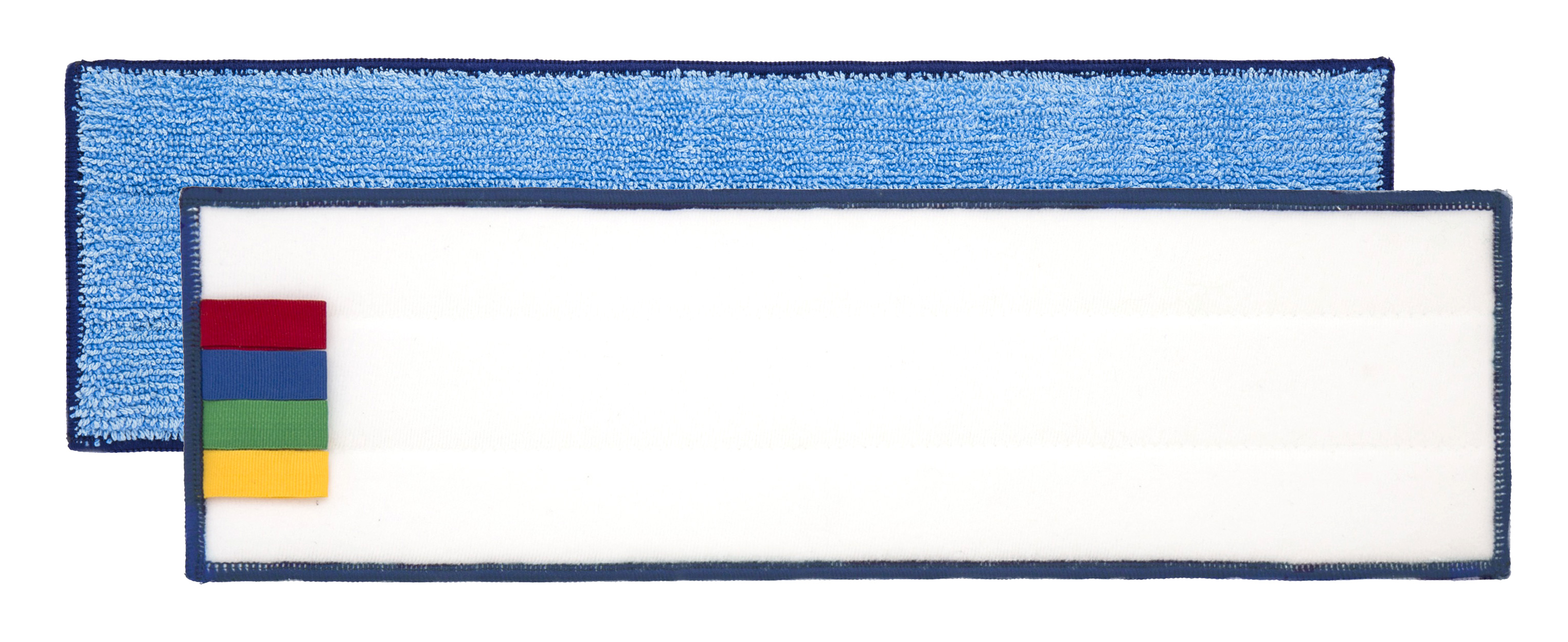 Frange microfibre bleue velcro 40 cm